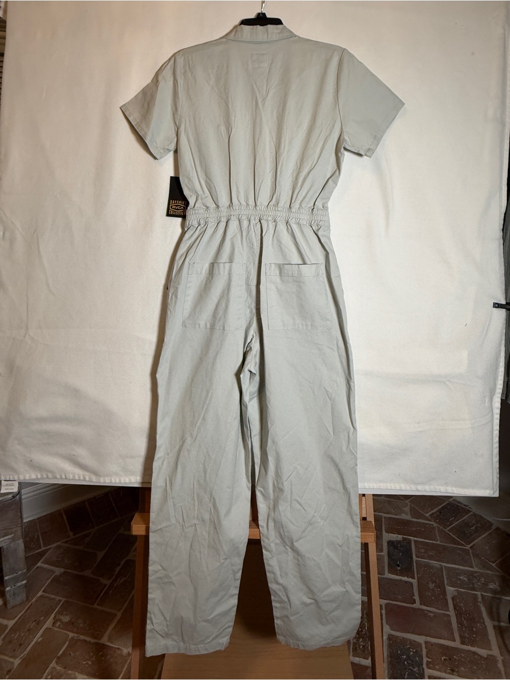 RVCA Recession Jumpsuit Dayshift Collection Grey Short Sleeve Coverall Small - Picture 3 of 10